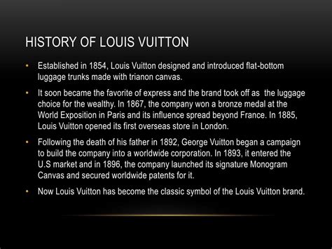 how was louis vuitton made|facts about louis vuitton.